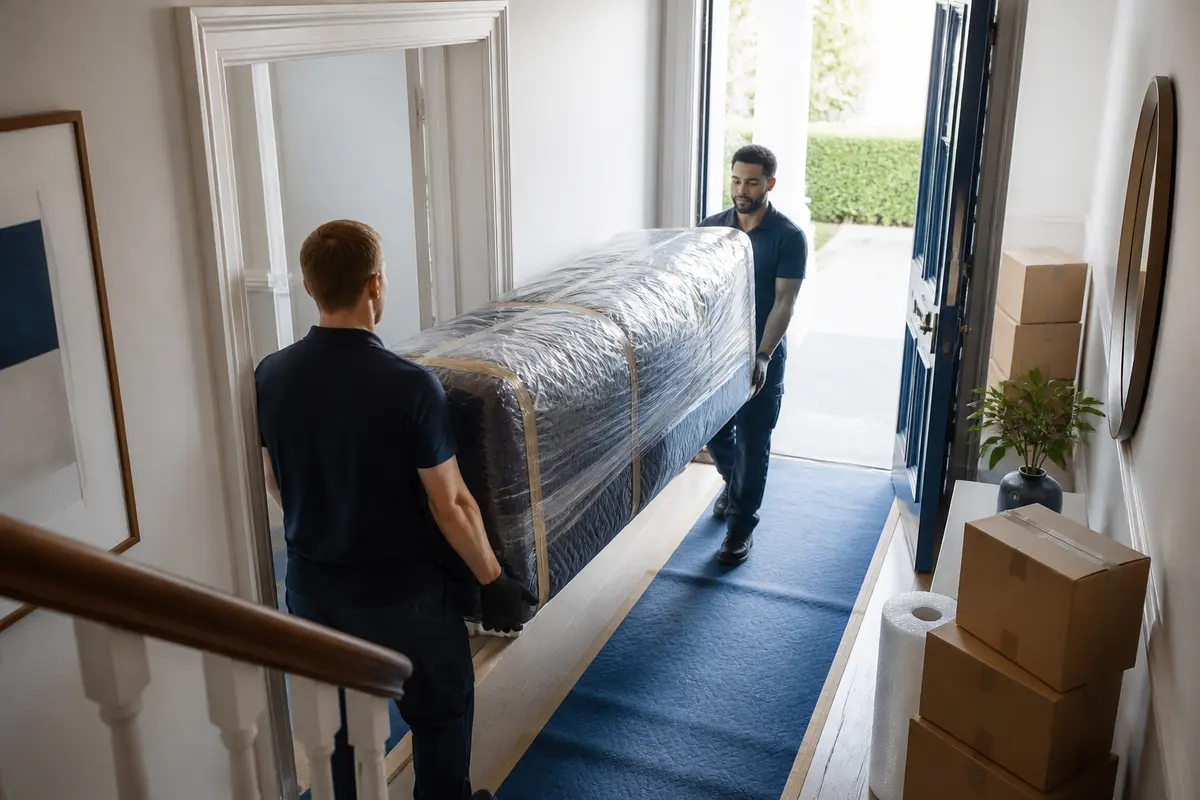 Moving checklist, keys and essential items prepared for removal day